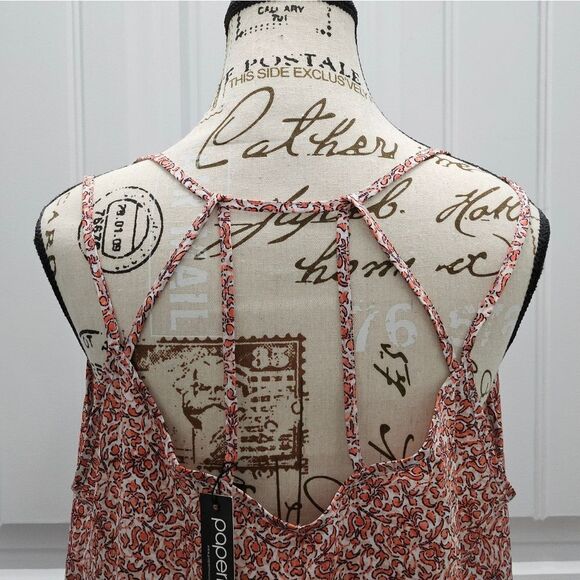 🌛Paper Moon, Beautiful Spaghetti Strap, Flowy Tank. Size XL, NWT - Picture 6 of 8